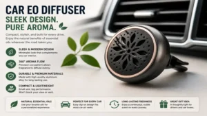 car eo diffuser with a sleek vent clip design for convenient everyday use
