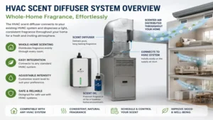 best hvac scent diffuser for home system overview connected to a residential HVAC unit