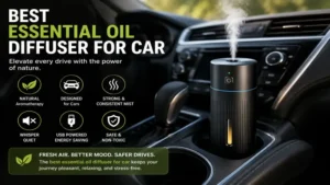best essential oil diffuser for car attached securely to an air vent