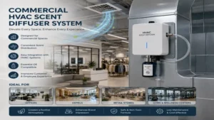 commercial hvac scent diffuser system designed for office and retail spaces