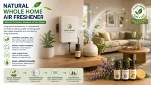 Natural whole home air freshener diffuser using essential oils for a fresh and healthy indoor environment