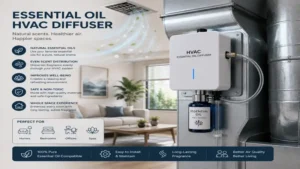 essential oil hvac diffuser creating a fresh and relaxing indoor atmosphere