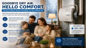 Best whole home humidifier helping reduce dry air problems for a more comfortable home environment