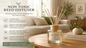 non toxic reed diffuser enhancing the atmosphere of a modern living room