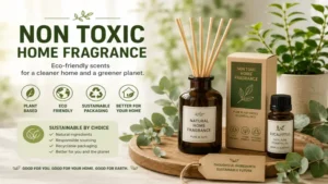 non toxic home fragrance with eco friendly packaging and sustainable plant based ingredients