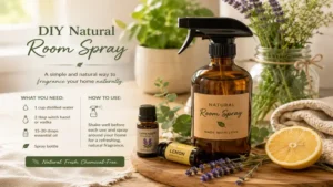 DIY room spray made with essential oils to fragrance your home naturally