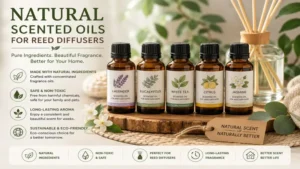 Natural scented oils for reed diffusers made with high-quality fragrance ingredients.