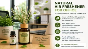 air freshener for office made with natural essential oils for a healthier office environment