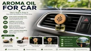 aroma oil for car used with a vent clip diffuser for even fragrance distribution