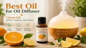 Best oil for oil diffuser with citrus essential oil for a bright and uplifting room scent