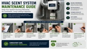 Routine maintenance of an hvac scent system to ensure efficient operation and consistent fragrance performance.